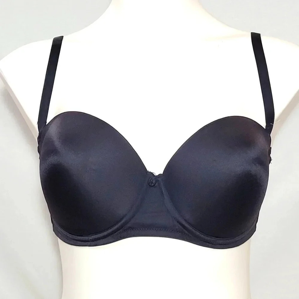 32A Wonderbra 7722 Statement Makers Convertible Underwire Bra Black NWT